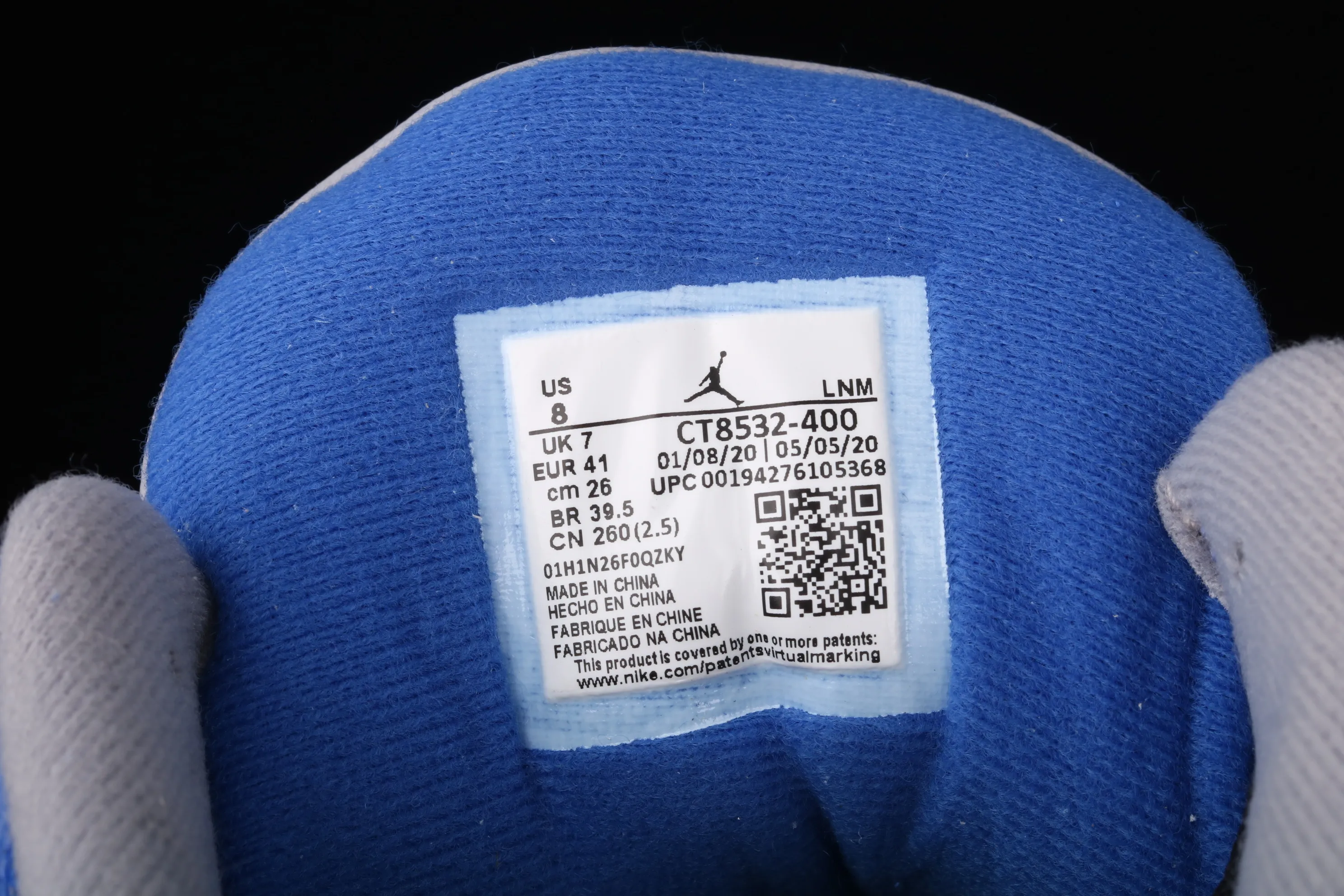 All categories Air Jordan Jordan series basketball shoes Air Jordan 3 Air Jordan 3 "Varsity Royal" AJ3 Joe 3 first layer royal blue CT8532-400